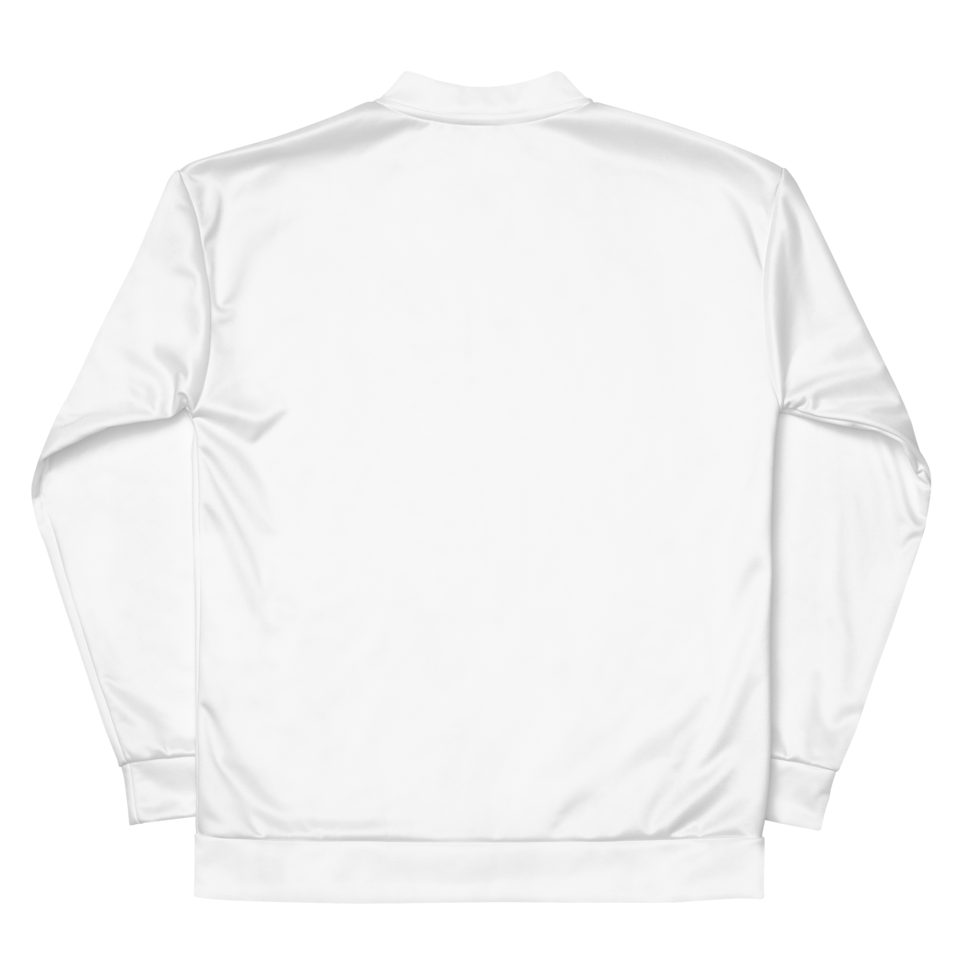 Hustle & Lift Fitness Bomber Jacket Long Sleeve - White