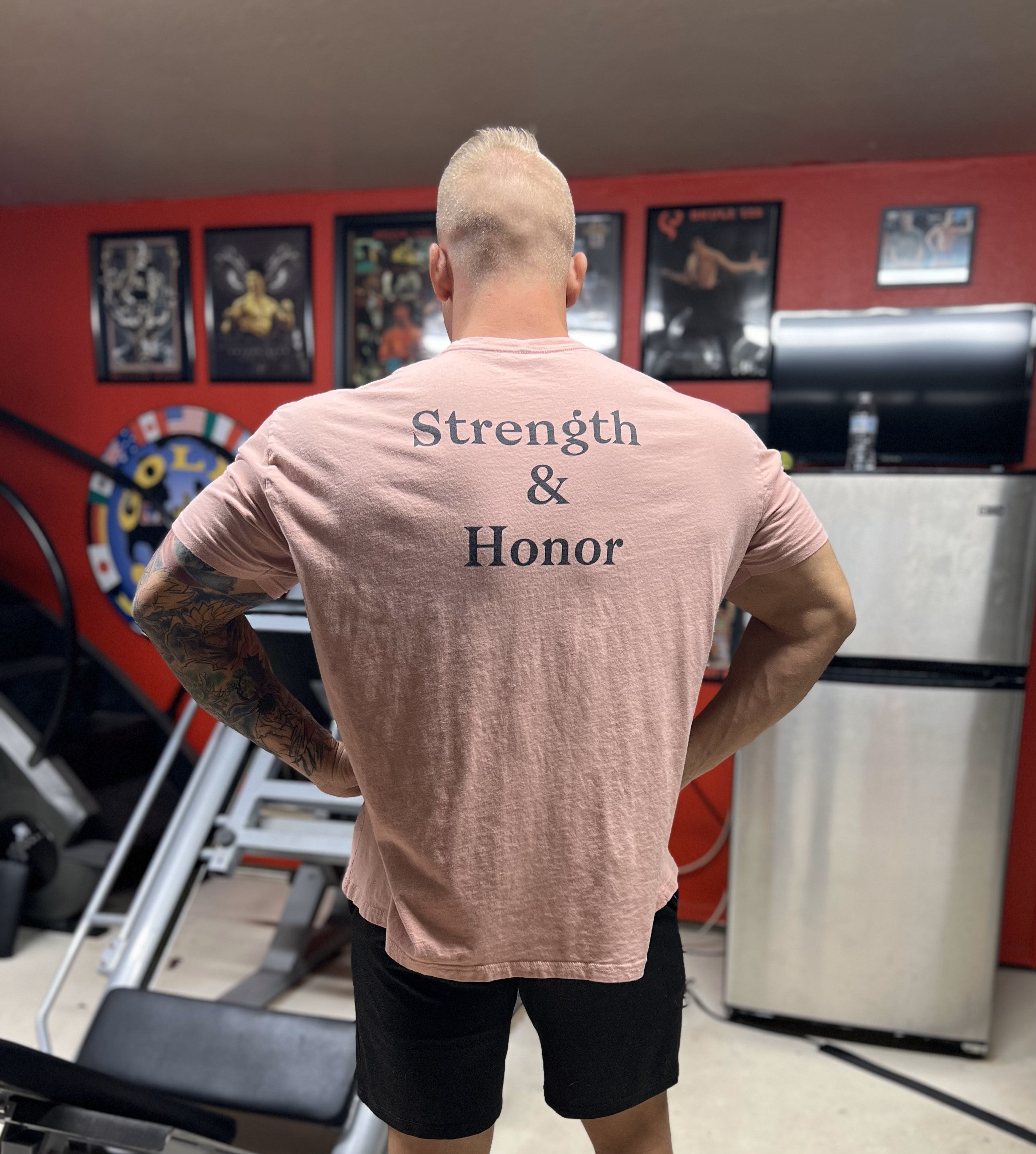 HLF Short Sleeve Strength&Honor - Salmon